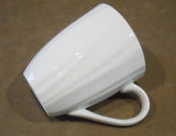 ❤️ New CORELLE Boutique 14-oz SWEPT MUG White Porcelain Cup *Embossed Waves