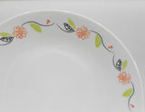 1 Corelle TANGERINE GARDEN 6 3/4 Dessert BREAD PLATE *Floral Black Green Leaves