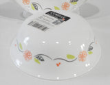 Corelle TANGERINE GARDEN 18-oz SOUP CEREAL BOWL Floral ORANGE BLACK GREEN Leaves