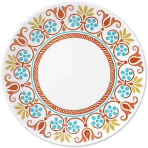 ❤️ Corelle TERRACOTTA DREAMS *Choose: DINNER or LUNCH PLATE Turquoise Orange Yellow