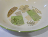 *Mint Corelle TEXTURED LEAVES 20-oz PASTA Soup Salad BOWL 8 1/2 SANDSTONE