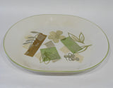 *NEW Corelle Sandstone TEXTURED LEAVES 10 x 12 1/4" Oblong SERVING PLATTER Plate