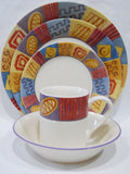 *NEW 20-pc Corelle TRIBAL Sandstone DINNERWARE SET African Tribe Colors Patterns