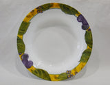 9" Corelle TUSCAN VINE 15-oz FLAT RIM PASTA SOUP BOWL Vineyard Grape Leaves