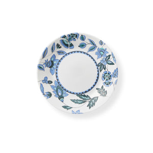 ❤️ NEW Corelle VERANDA 6 3/4" Bread PLATE Appetizer Blue Aqua Gray *Seaside Floral