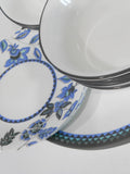 ❤️ 16-pc Corelle VERANDA DINNERWARE SET Plates Bowls *Blue Floral & Seaside Tiles
