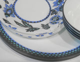 ❤️ 16-pc Corelle VERANDA DINNERWARE SET Plates Bowls *Blue Floral & Seaside Tiles