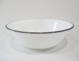 Corelle DARK GREY RIM 18-oz SOUP BOWL Cereal Salad *Veranda Reminisce Misty