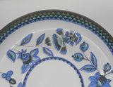 ❤️ NEW Corelle VERANDA 6 3/4" Bread PLATE Appetizer Blue Aqua Gray *Seaside Floral