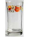 ❤️ 1 Corelle Corning WILDFLOWER 14-oz TUMBLER GLASS 5-3/4" Orange Poppy Floral