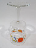 1 Corelle WILDFLOWER 10-oz WATER GOBLET 6 3/4" Wine Glass Orange Poppy Floral