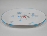 ❤️ Corelle WINTER MAGIC 12 x 10 SERVING PLATTER Meat Plate Entrée Tray *Snowman Snowflakes