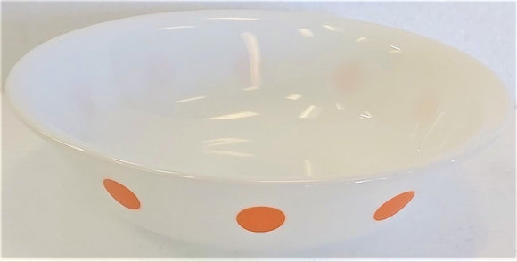 Corelle Orange HOT DOTS Spot On 10-oz DESSERT Sauce BOWL 3/8