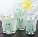 4 Corelle SHADOW IRIS Acrylic DRINKWARE Beverage Glasses Purple 19, 14 or 8-oz