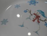 ❤️ Corelle WINTER MAGIC 12 x 10 SERVING PLATTER Meat Plate Entrée Tray *Snowman Snowflakes
